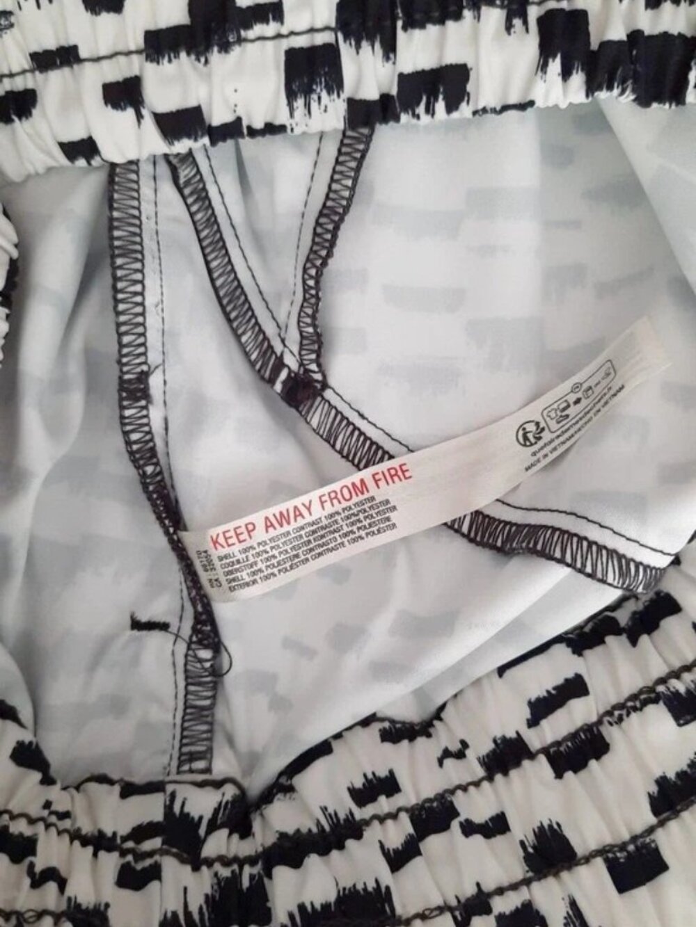 Free People FP Movement Aces Printed Pants Scratch Concrete Combo Size M - Picture 12 of 13